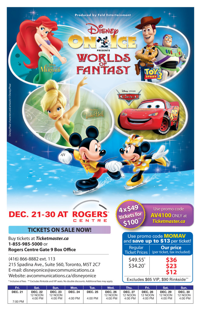 Disney On Ice Worlds of Fantasy Flyer