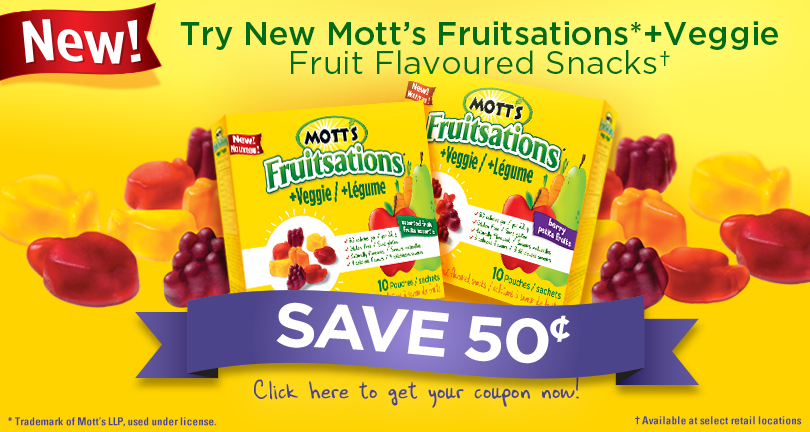 Mott's Fruitsations + Veggie Coupon