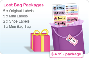Oliver’s Labels Loot Bag Packages