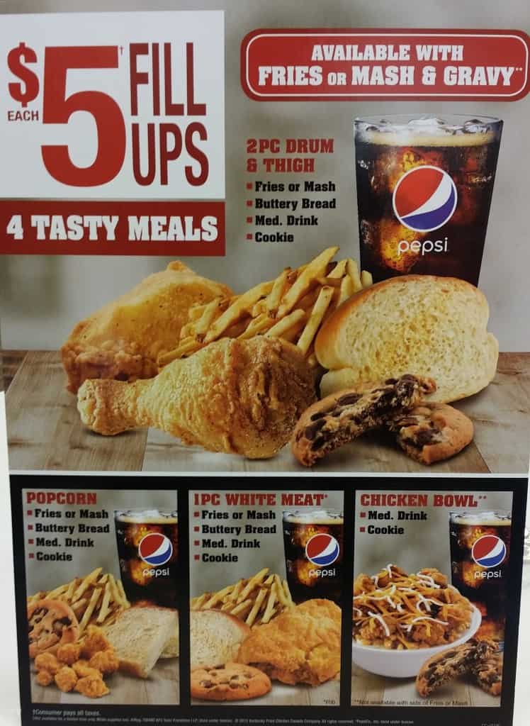 KFC $5 Fill Ups
