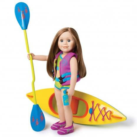 Charlsea and her kayak