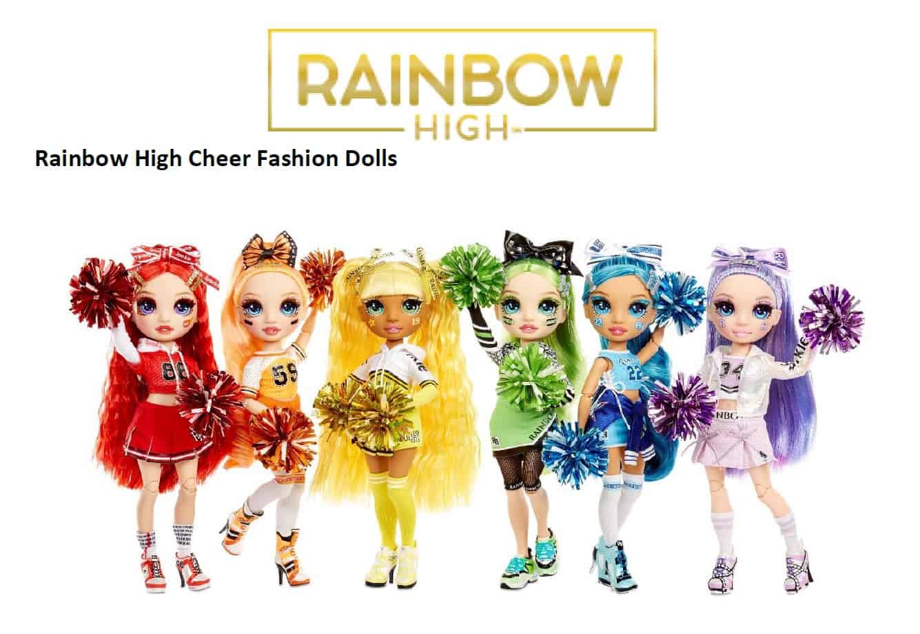 Rainbow High Cheer Fashion Doll Pom Poms & Cheerleader Doll Luxury Outfits 